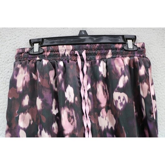 Jason Wu Short Sleeve Button-Up Satin Pajama Set-Medium-Drawstring-Pockets - Picture 5 of 16